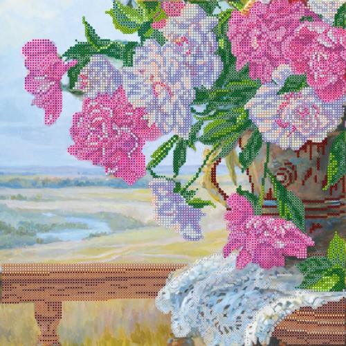 Схема для вышивки бисером «Любимые цветы»