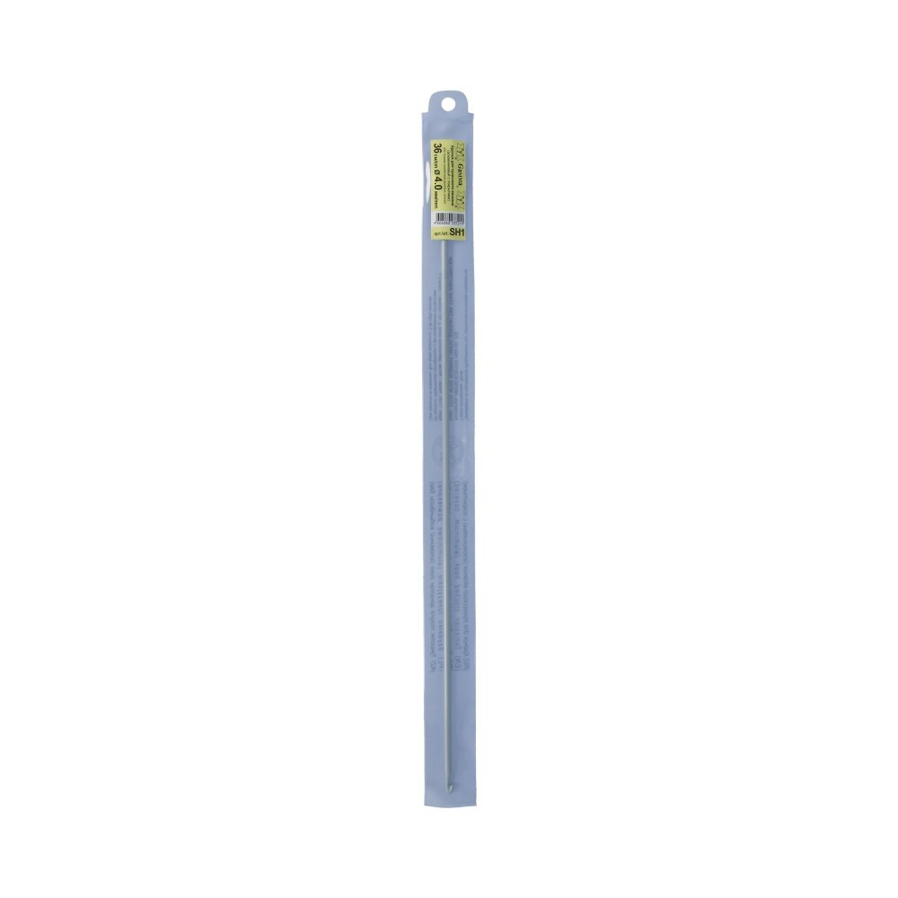 Для вязания " Gamma" SH1 крючок для тунисского вязания металл d 4. 0 мм 36 см в чехле . 