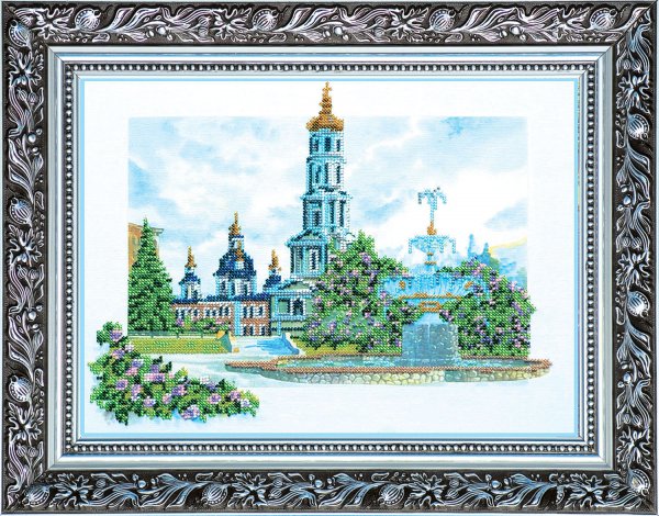 Набор для вышивки бисером на холсте «Покровский собор"»