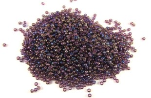 Бисер Чехия круглый 10/0 50г 21060 сиреневый/перламутровый