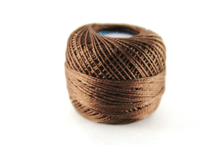 Пряжа "Gamma" Ирис 100% хлопок 10 г 82 м №0220 т.коричн.