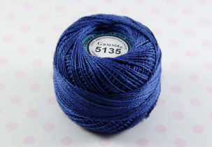 Пряжа "Gamma" Ирис 100% хлопок 10 г 82 м №5135 васильковый