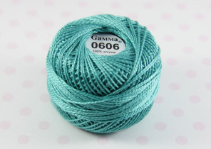 Пряжа "Gamma" Ирис 100% хлопок 10 г 82 м №0606 бирюза