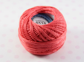 Пряжа "Gamma" Ирис 100% хлопок 10 г 82 м №0118 роз-красный