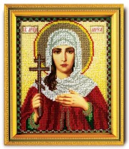 Набор для вышивания " Радуга бисера" В- 314 " Св. Лариса" 12 х 14. 5 см