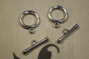 " Zlatka" Замок- тогл MFT- 03 15 мм 5 шт под никель