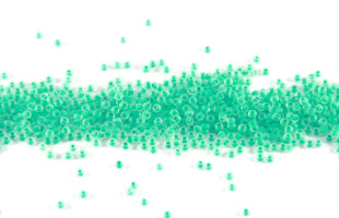 Бисер Чехия круглый 10/0 50г 38358m зелёный матовый