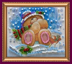 Набор-магнит для вышивки бисером «С Новым Годом8»