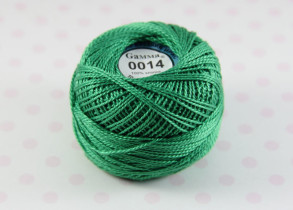 Пряжа "Gamma" Ирис 100% хлопок 10 г 82 м №0014 яр.зеленый