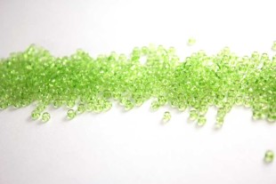 Бисер Чехия круглый 10/0 50г 01154 тёмно-салатовый