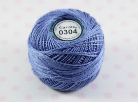 Пряжа "Gamma" Ирис 100% хлопок 10 г 82 м №0304 св-синий