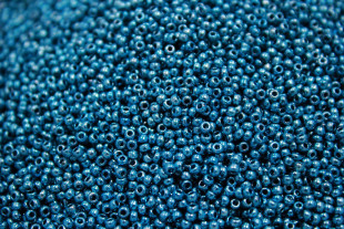 Бисер Чехия круглый 10/0 50г 18365 бирюзовый/металлик