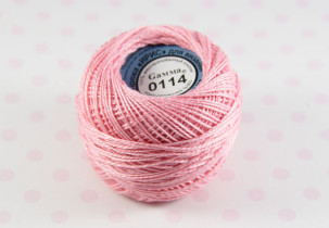 Пряжа "Gamma" Ирис 100% хлопок 10 г 82 м №0114 св.розовый