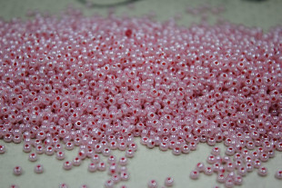 Бисер Чехия круглый 10/0 500г 37398 розовый