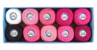 Пряжа "Gamma" Ирис ассорти 100% хлопок 10 х 10 г 82 м №11