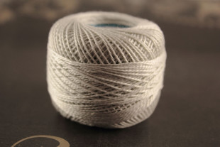 Пряжа "Gamma" Ирис 100% хлопок 10 г 82 м №3231 бл.серый