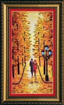 Набор для вышивки бисером на холсте «Аллея"»