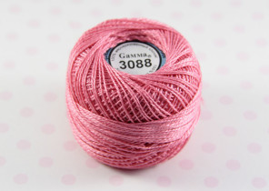 Пряжа "Gamma" Ирис 100% хлопок 10 г 82 м №3088 розовый