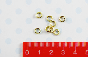 " Zlatka" Кольцо для бус R- 04 3 мм №01 под золото