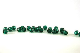 Бусина Чехия PRECIOSA бусины 451-19-602 6 мм темно- зеленый/ emerald - 12 бусин