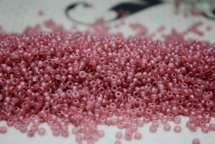 Бисер Чехия круглый 10/0 500г 07122 розовый/перламутровый