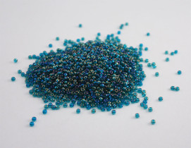 Бисер Чехия круглый 10/0 50г 51710 бирюзовый/перламутровый