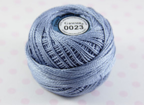 Пряжа "Gamma" Ирис 100% хлопок 10 г 82 м №0023 голубой