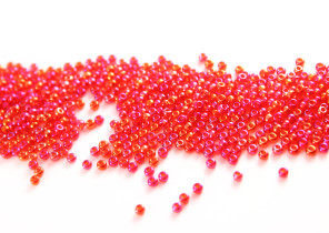 Бисер Чехия круглый 10/0 500г 91070 светло-красный/перламутровый