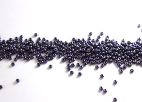 Бисер Чехия круглый 10/0 50г 28928 тёмно-сливовый