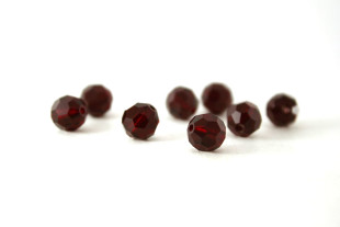 Бусина Чехия PRECIOSA бусины 451-19-602 6 мм красный/ siam - 12 бусин