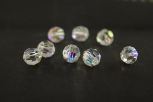 Бусина Чехия PRECIOSA бусины 451-19-602 6 мм перламутр/ crystal AB - 12 бусин