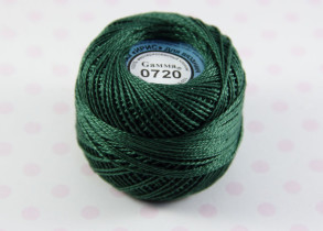 Пряжа "Gamma" Ирис 100% хлопок 10 г 82 м №0720 т-зеленый