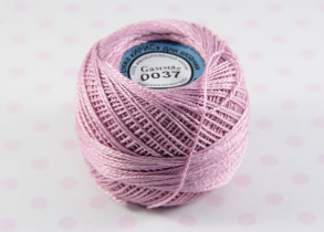 Пряжа "Gamma" Ирис 100% хлопок 10 г 82 м №0037 св.сиреневый