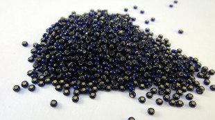 Бисер Чехия круглый 10/0 50г 37110 тёмно-васильковый