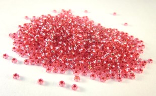 Бисер Чехия круглый 10/0 50г 08277 тёмно-розовый