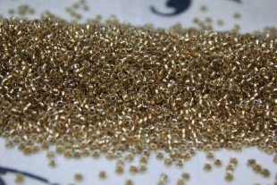 Бисер Чехия круглый 10/0 50г 68283 золотистый