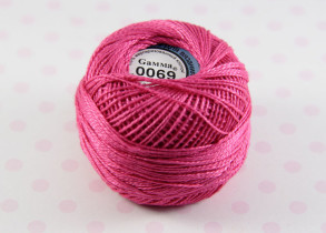 Пряжа "Gamma" Ирис 100% хлопок 10 г 82 м №0069 фуксия