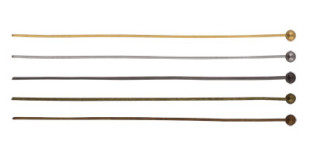  Штифт с шариком DC-107/10 50 мм 10 шт №01 под золото