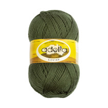 Пряжа ADELIA " LUCAS" 70% шерсть, 30% акрил 5 * 100 г 218 м №32 хаки. Цена за упаковку 5 шт
