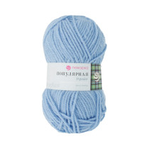 Пряжа Пехорская ПТ " Популярная" 50% шерсть, 50% акрил 100 г 133 м №005 голубой. Цена за упаковку 10 шт