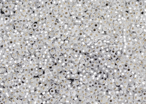 Бисер Япония TOHO 15/0 100г 0001F кристалл матовый серебряная линия внутри