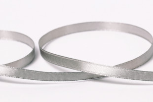 Лента атласная 6 мм ( 1/ 4 ") " Gamma" №079 бл. серый