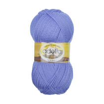 Пряжа ADELIA " LEDA" 99% акрил, 1% люрекс 5 * 100 г 340 м №206 голубой. Цена за упаковку 5 шт
