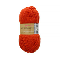 Пряжа Пехорская ПТ " Мериносовая" 50% мериносовая шерсть, 50% акрил 100 г 200 м №284 оранжевый. Цена за упаковку 10 шт