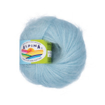 Пряжа ALPINA " GRACE" 72% супер кид мохер, 28% шелк 4 * 25 г 210 м №03 св. голубой. Цена за упаковку 4 шт