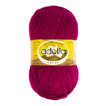 Пряжа ADELIA " LUCAS" 70% шерсть, 30% акрил 5 * 100 г 218 м №10 малиновый. Цена за упаковку 5 шт