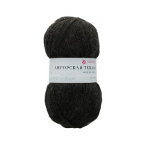 Пряжа Пехорская ПТ " Ангорская теплая" 60% акрил, 40% шерсть 100 г 480 м №435 антрацит. Цена за упаковку 5 шт