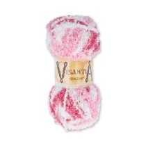 Пряжа VISANTIA " ZIKZAK" 100% полиэстер 5 * 100 г 100 м №4336 розовый- малиновый. Цена за упаковку 5 шт
