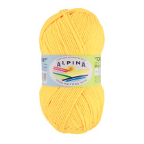 Пряжа ALPINA " TOMMY" 100% микнес 10 * 50г 130 м №006 желтый. Цена за упаковку 10 шт