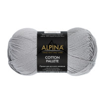 Пряжа ALPINA "COTTON PALLETE" 50% хлопок, 50% акрил 10 * 50г 205 м №03 св. серый. Цена за упаковку 10 шт